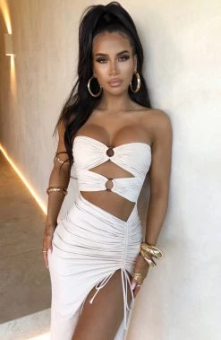 L.F Sheree Maxi Dress - Nude NEW ARRIVALS