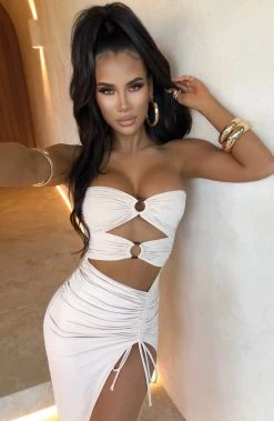 L.F Sheree Maxi Dress - Nude NEW ARRIVALS