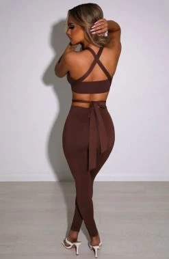 L.F NEW ARRIVALS Kristina Pants - Chocolate