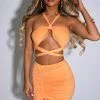 L.F NEW ARRIVALS Xava Mini Skirt - Tangerine