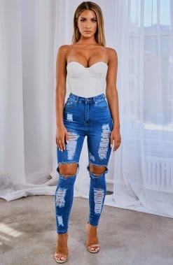 S.D Sky Bodysuit - White