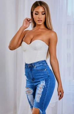 S.D Sky Bodysuit - White