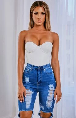 S.D Sky Bodysuit - White