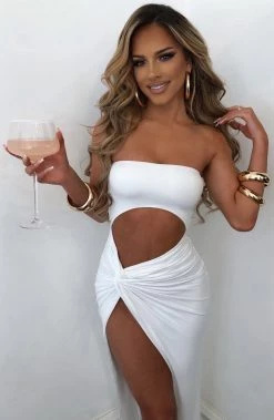 M.T Sylvianna Maxi Dress - White NEW ARRIVALS