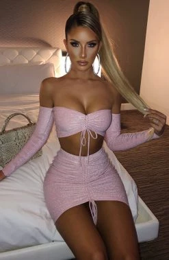 L.F Stassie Skirt - Pink Sparkle BACK IN