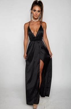 Babyboo Fashion Lita Maxi Dress - Black