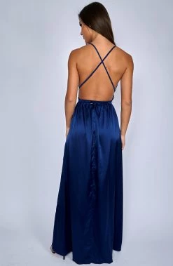 Babyboo Fashion CLOTHING Lita Maxi Dress - Navy