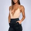 Babyboo Fashion Shady Vibes Bodysuit Leotard - Beige Tops