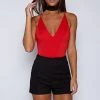 Babyboo Fashion Tops Hot Right Now Bodysuit Onepiece - Red