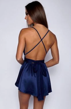 C.F Unconditional Love Playsuit - Navy