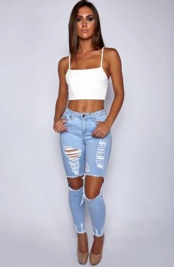 W.K NEW ARRIVALS West Coast Jeans - Light Blue