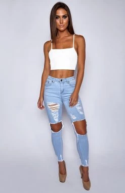 W.K NEW ARRIVALS West Coast Jeans - Light Blue