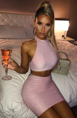 Babyboo Fashion Tanya Crop - Pink Sparkle SPARKLE EDIT