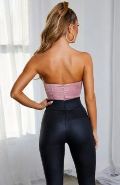 S.D NEW ARRIVALS Tara Bodysuit - Baby Pink