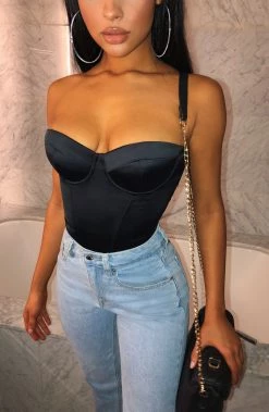 S.D Tara Bodysuit - Black NEW ARRIVALS