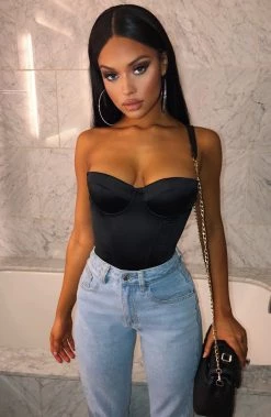 S.D Tara Bodysuit - Black NEW ARRIVALS