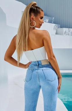 S.D Tara Bodysuit - White NEW ARRIVALS