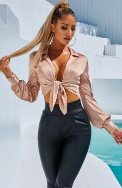 S.D Tasmin Top - Mocha NEW ARRIVALS