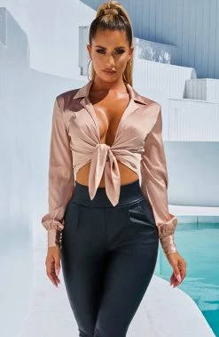 S.D Tasmin Top - Mocha NEW ARRIVALS