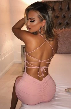 Y.Z Tati Mini Dress - Mauve NEW ARRIVALS