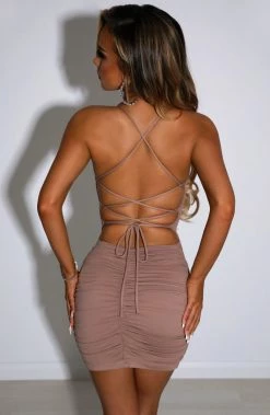 Y.Z Tati Mini Dress - Mocha