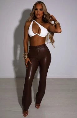 L.F NEW ARRIVALS Tavianna Pants - Chocolate