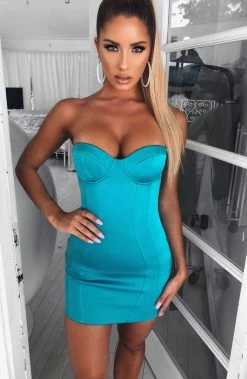 C.F Tegan Mini Dress - Turquoise