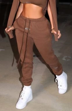 M.T Ivy Luxe Trackpant - Chocolate NEW ARRIVALS