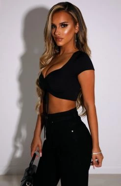 L.F Trixie Crop - Black NEW ARRIVALS