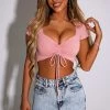 L.F Trixie Crop - Dusty Pink