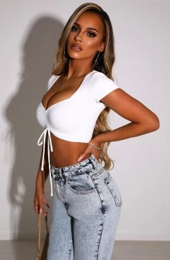 L.F Trixie Crop - White