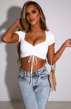 L.F Trixie Crop - White