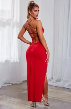 S.D Victoria Maxi Dress - Red