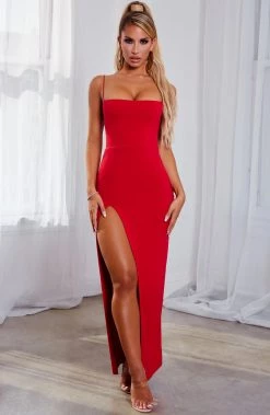 S.D Victoria Maxi Dress - Red