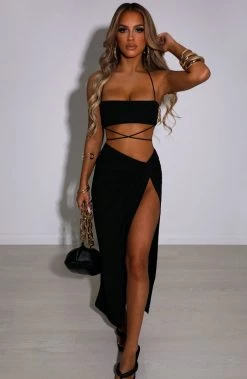 L.F Vivianna Maxi Skirt - Black