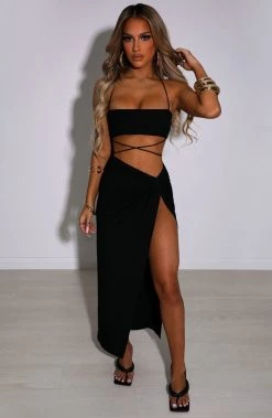 L.F Vivianna Maxi Skirt - Black