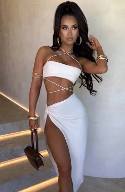 L.F Vivianna Maxi Skirt - Beige