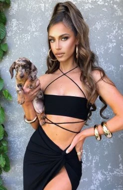 L.F NEW ARRIVALS Vivianna Top - Black