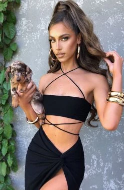 L.F Vivianna Maxi Skirt - Black