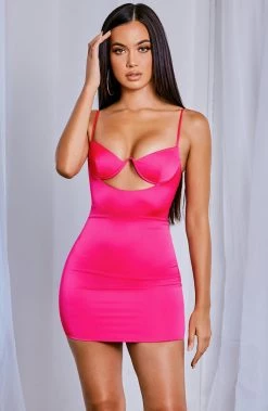 S.D Yasmine Mini Dress - Hot Pink