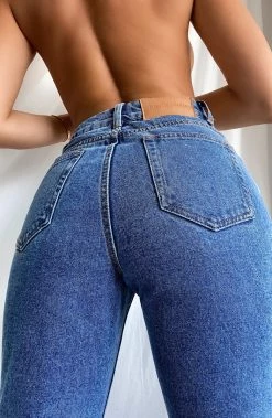 Z.Y Ali Boyfriend Jeans - Medium Blue NEW ARRIVALS