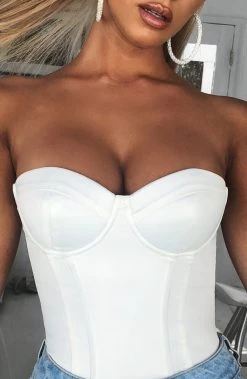 S.D Tara Bodysuit - White NEW ARRIVALS