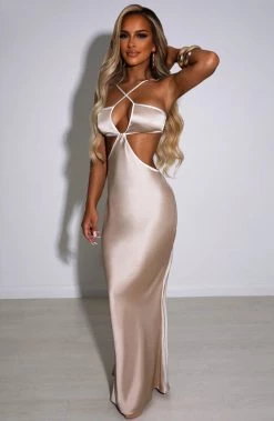 M.T Arlo Maxi Dress - Champagne NEW ARRIVALS