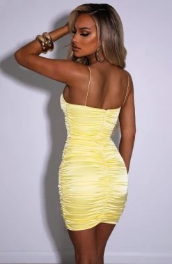 C.F NEW ARRIVALS Dayna Mini Dress - Yellow