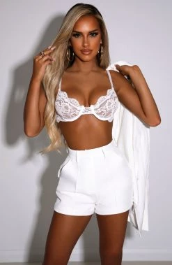 S.D Natasha Shorts - White NEW ARRIVALS