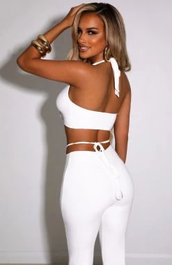 L.F Aniya Crop - White NEW ARRIVALS