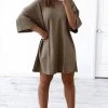 F.I Shani Grimmond X Babyboo - No Thanks Shirt Dress - Mocha Dresses