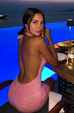 R.F Rosalia Mini Dress - Baby Pink NEW ARRIVALS