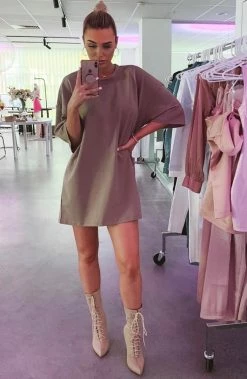 F.I Shani Grimmond X Babyboo - No Thanks Shirt Dress - Mocha Dresses