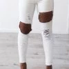 W.K Honey Crush Jeans High Waisted - White NEW ARRIVALS